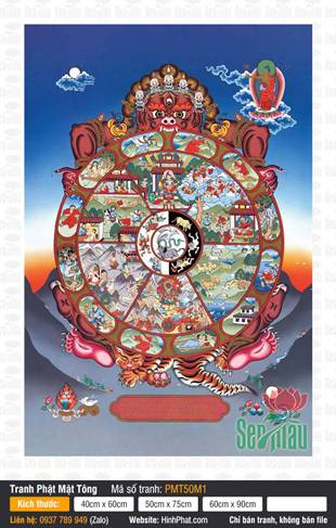 Wheel Of Life PMT50M1, Vòng Quay Lục Đạo Luân Hồi Tâm Linh Mật Giáo